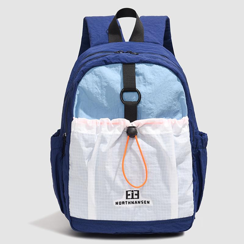 The New Schoolbag Is High-value, Fresh and Sweet, Contrasting Color Splicing Backpack, Women's Lightweight Mountaineering Large-capacity Backpack.