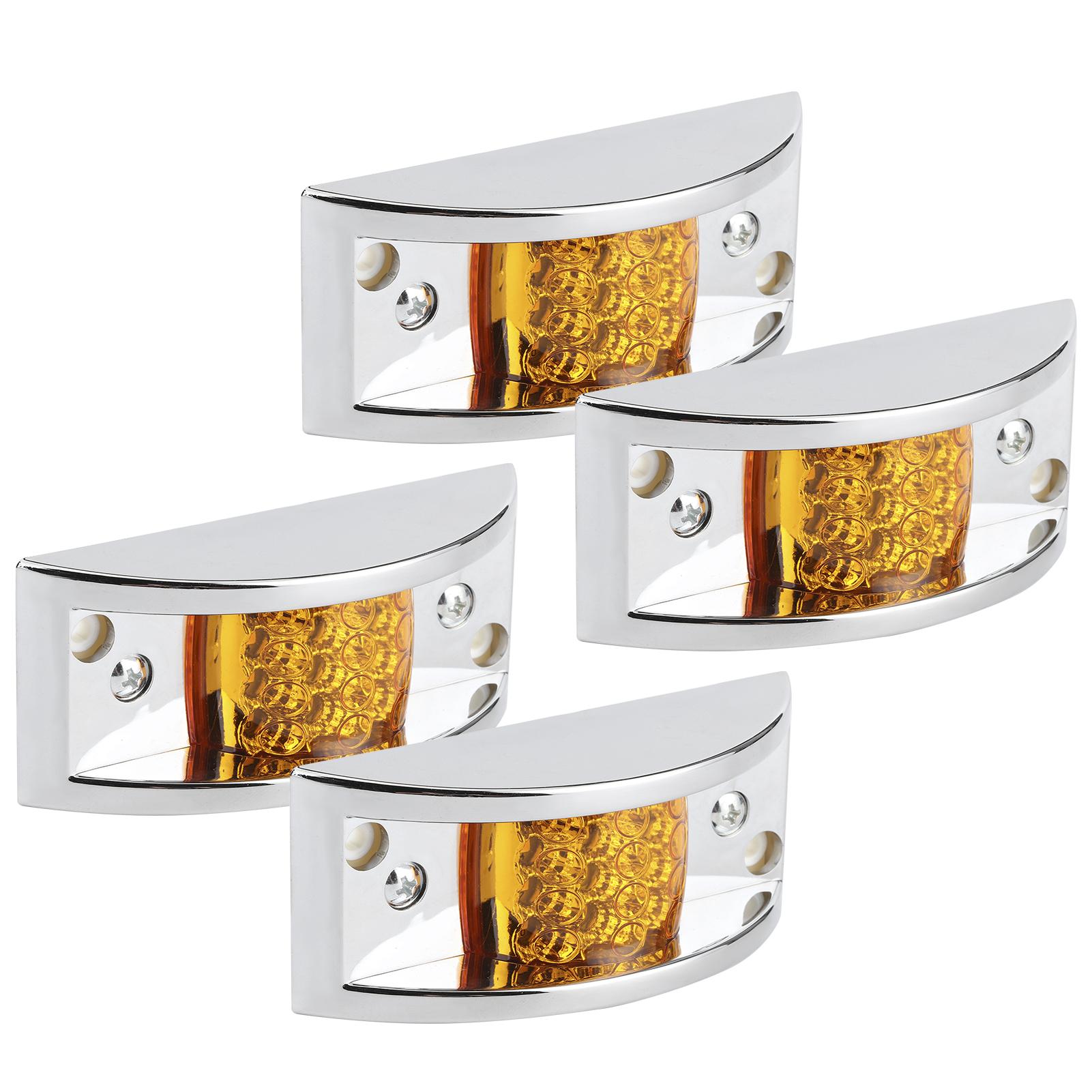 4 шт. Габаритный фонарь 12 светодиодов Янтарный индикатор Габаритный сигнальный фонарь Замена для автомобиля