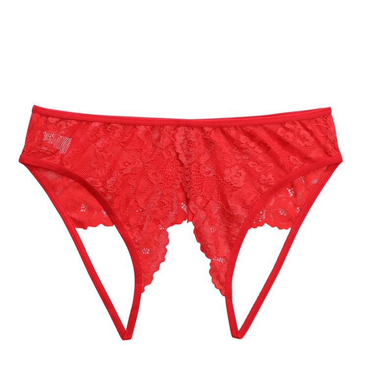 Sexy Open Crotch Lace Lingerie 5051: Convenient Mini Hollow Design, No Need to Remove.