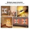 Smart RGB Night Light Magnetic Motion Sensor Rechargeable Wall Lamp for Bedroom Bathroom Closet Garden Home Decor