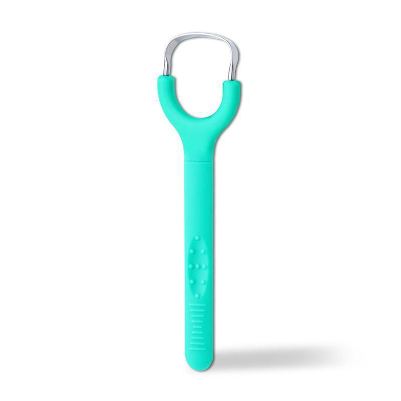 Tungeskrape i rustfritt stål Tungeluktfjerner Åpning Dyp håndtak U-formet Åpen tungeskrape Munnrengjøring