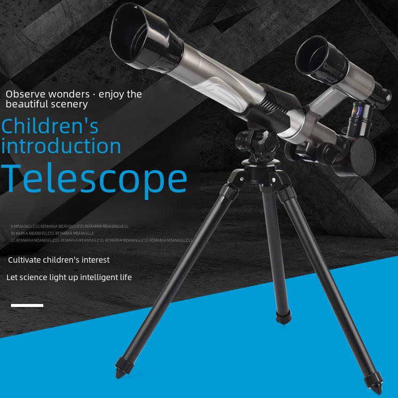 Student Science Experiment Telescope Toy: High-Definition 20-40x Eyepiece for Kids