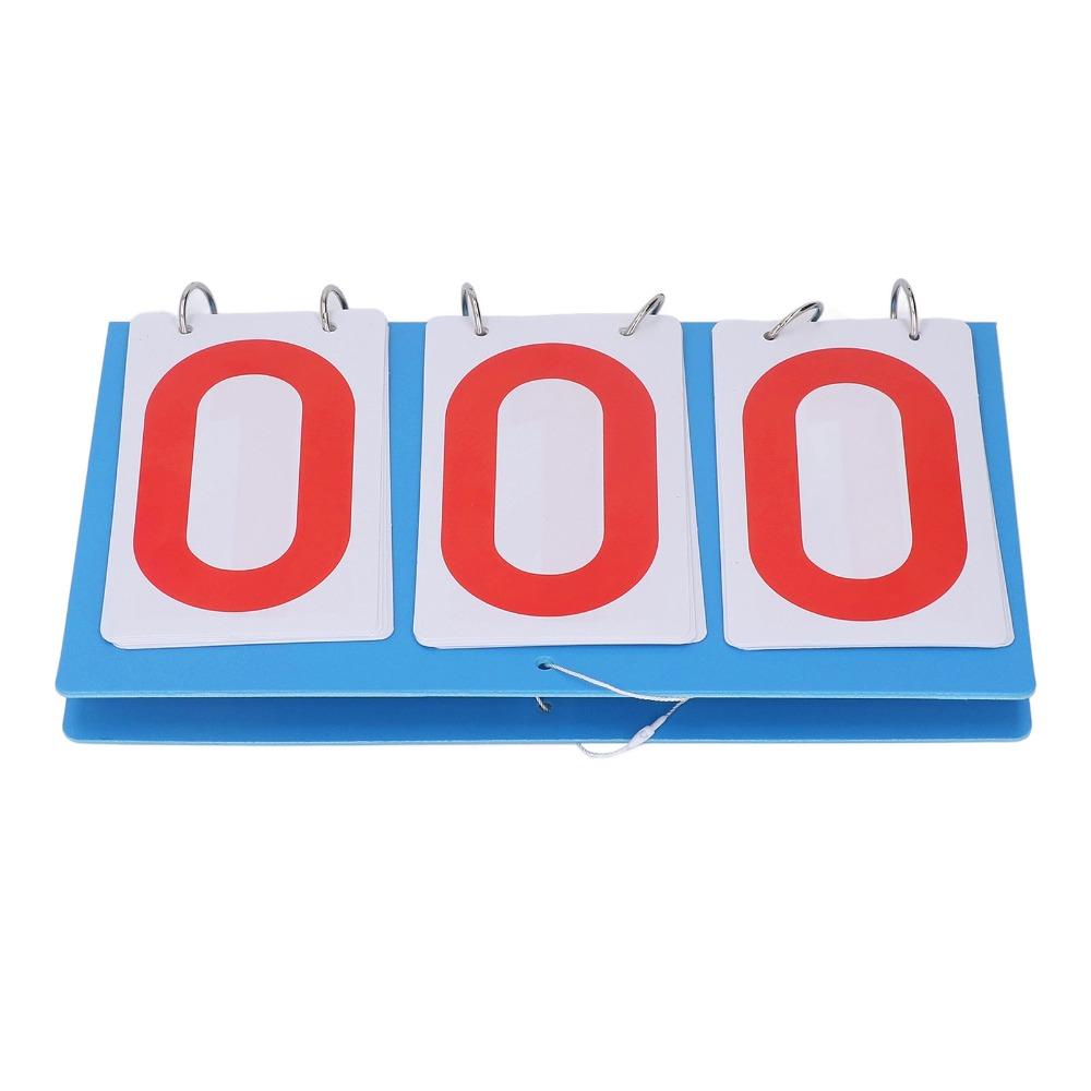 3-Digit Display Flip Scoreboard Waterproof Plastic Portable Scoreboard Table Tennis