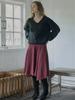AVANT-G V-Neck Oversized Knit Pullover - Black