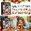 Acrylic Christmas Countdown Advent Calendar 2026, 24-Day Surprise with 24 Party Accessories Pendants, Anime Themed Collectible Gifts for Kids, Adults