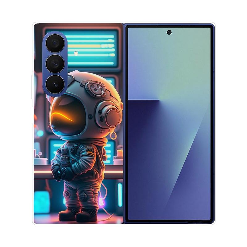 Etui Do Samsung Galaxy Z Fold 7 Przezroczyste Twarde Składane Luksusowe Malowane Do Samsung Galaxy Z Fold7 Clear Cover ZFold 7 Fundas