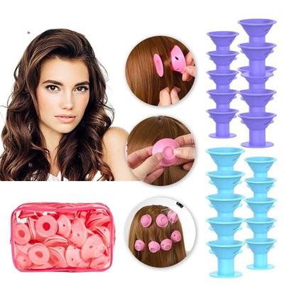 20 Stücke Weichgummi Silikon Heatless Lockenwickler Twist Lockenwickler Clips Keine Hitze Haar Locken Roller Styling Werkzeuge DIY Mädchen Dame HTBE YSXX