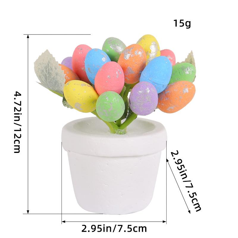 Easter 12cm egg potted creative spotted egg pot outdoor courtyard Easter decorations in stock.