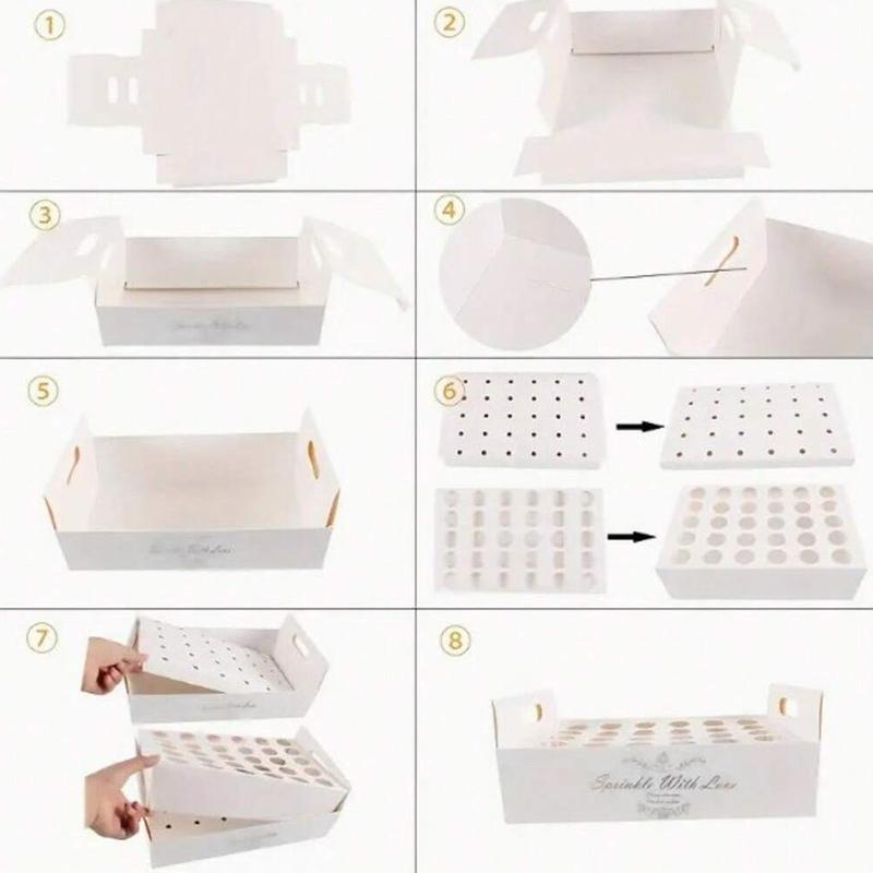 1 Set Decorative Holder Box Parties & Birthdays 20 Holes/30 Holes
