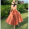 Summer Sexy Backless Beach Long Dress Women's Vacation Boho Dresses
