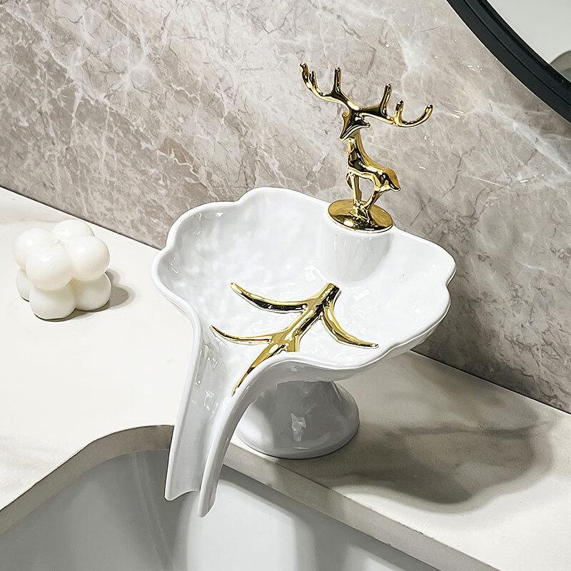 YIXI Leaf Draining Soap Dish