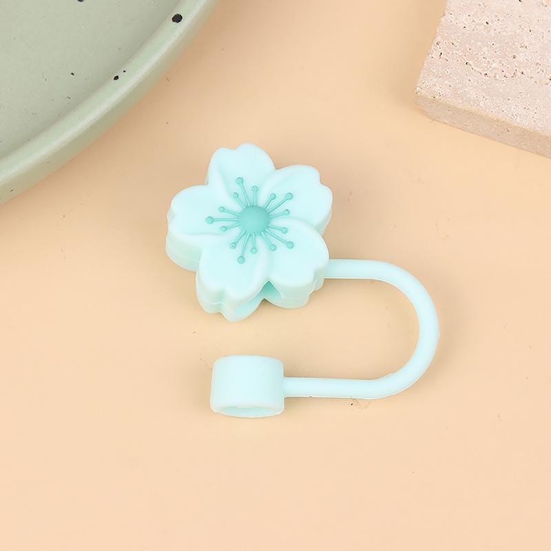 Květinové silikonové krytky na brčka pro sklenici na vodu, láhev, tvar květiny, pitné prachotěsné víčko, krytky na konce brček, příslušenství ke kelímkům pro 8mm