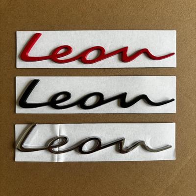 1 Τεμ. 3D Σήμα Εμβλήματος LEON Μεταλλικά Γράμματα και Λογότυπα Πορτμπαγκάζ για Αξεσουάρ Styling Αυτοκινήτου