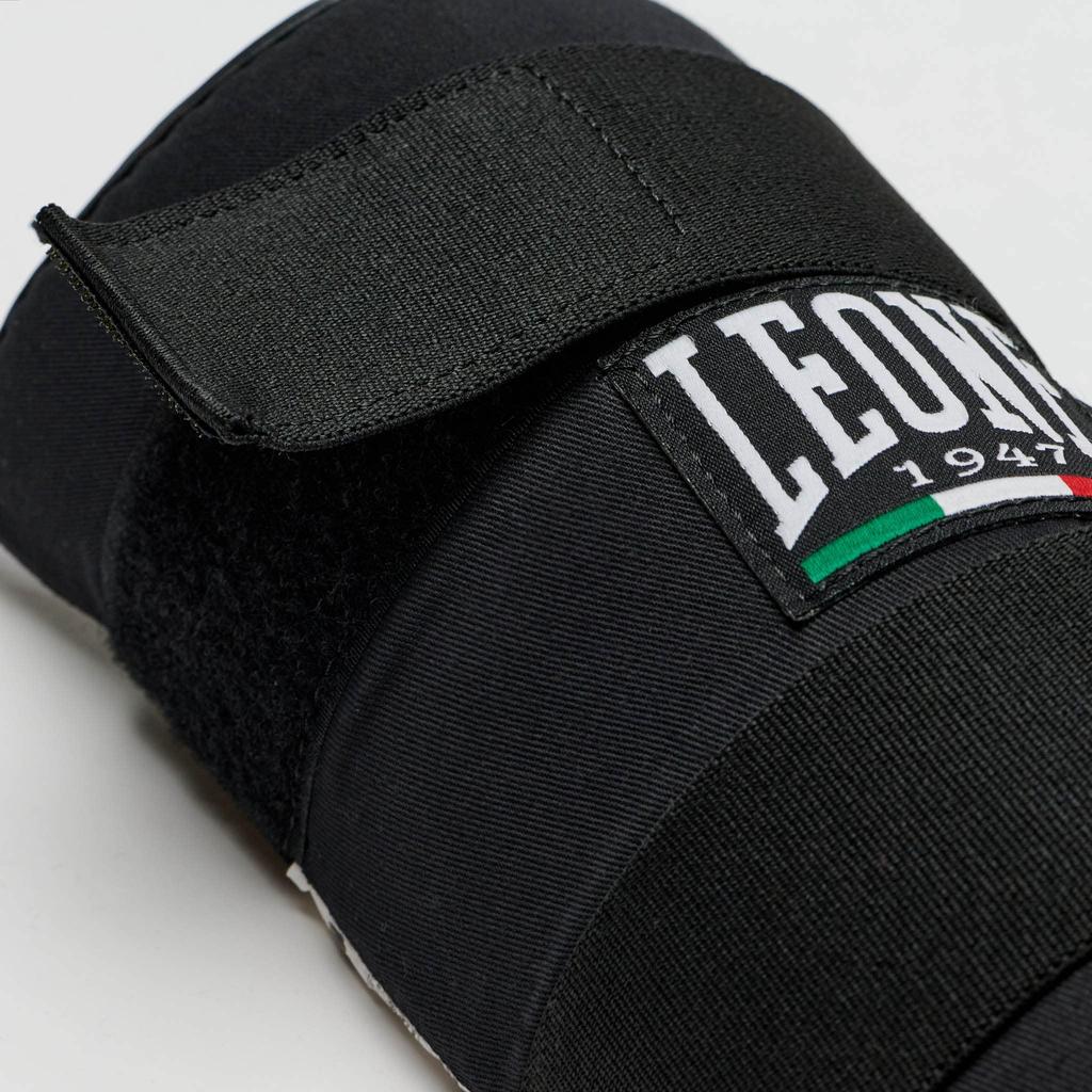 LEONE 1947 Kampfsport Kickboxen MMA Schienbeinschutz Gepolsterte Schienbeinunterstützung M PT132 [BASIC] Anfängerfreundlich Größe/Schwarz [Echt]