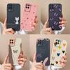 Case For Samsung M32 M22 Back Cover Love Heart Coque Soft Liquid Silicone Bumper For Galaxy M 22 M 32 Full Protection Shell Capa
