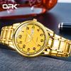 OPK 8110 Men's Calendar Week Quartz Watch Steel Belt Waterproof