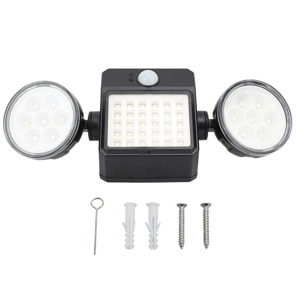 Outdoor Solar Light Multi Heads Motion Sensor IP65 Waterproof LED Security Light for Garden Yard Garage