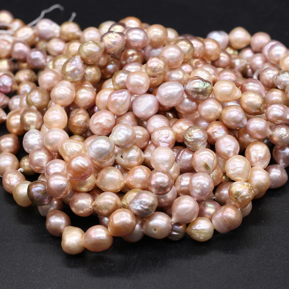 1String, Irregular Baroque Pearls, Multicolor Natural Freshwater Pearl Beads, 9-10mm, for DIY Necklace Bracelet Accessories, Jewelry Making, 36cm