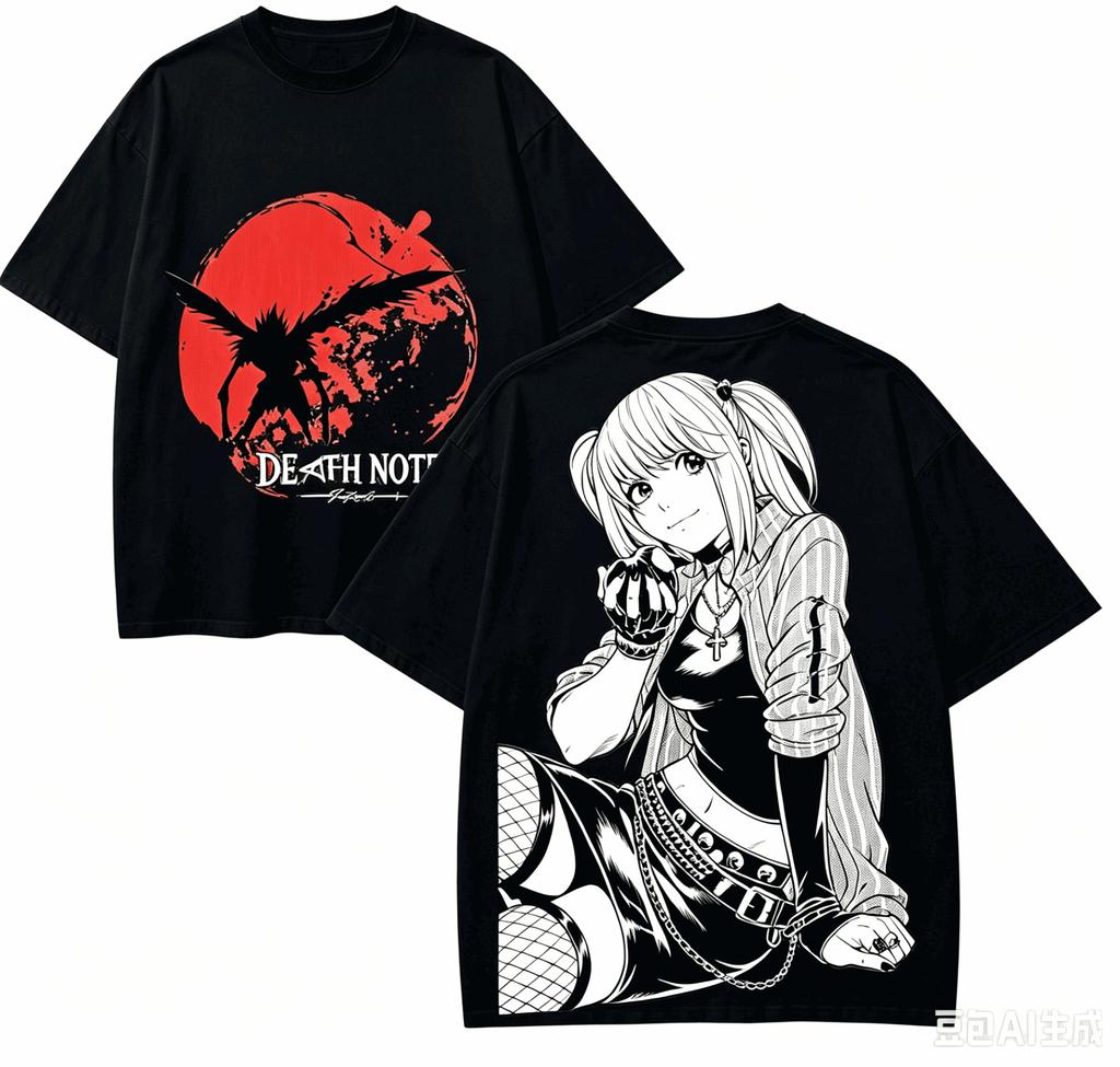 Death Note Anime Lover TShirt Harajuku Cotton NewModel High Street Retro Fashion Oversized Unisex Hot Product Couples Tee Soft