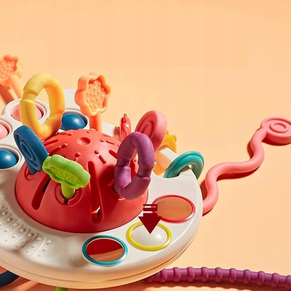 Octopus Pop It Montessori Sensory Toy 4-in-1 Baby Teether