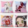 Fashion T-The World God Only Knows Cushion Cover Daily Washable Linen Pillowcase Soft For Sofa Bed Home Room Decor