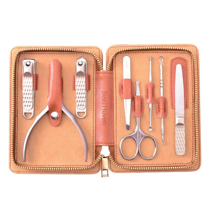 Eagle Beak 8-Piece Nail Care Set: Clippers, Scissors, Tweezers, Ear Pick, Nose Hair Trimmer