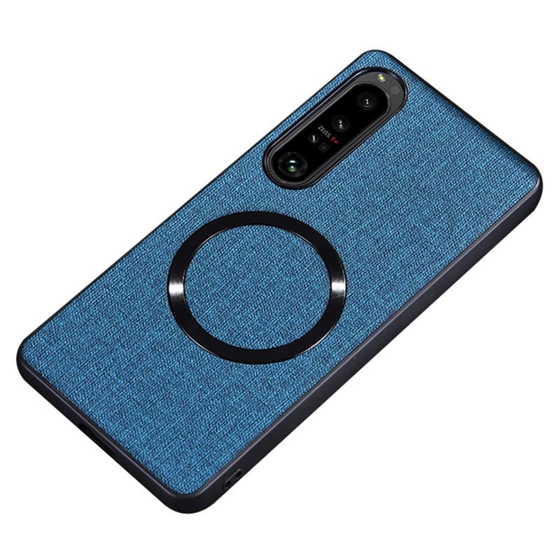 For Sony Xperia 1 VI Case Magnetic TPU+Cloth Shock-Absorbent Phone Cover