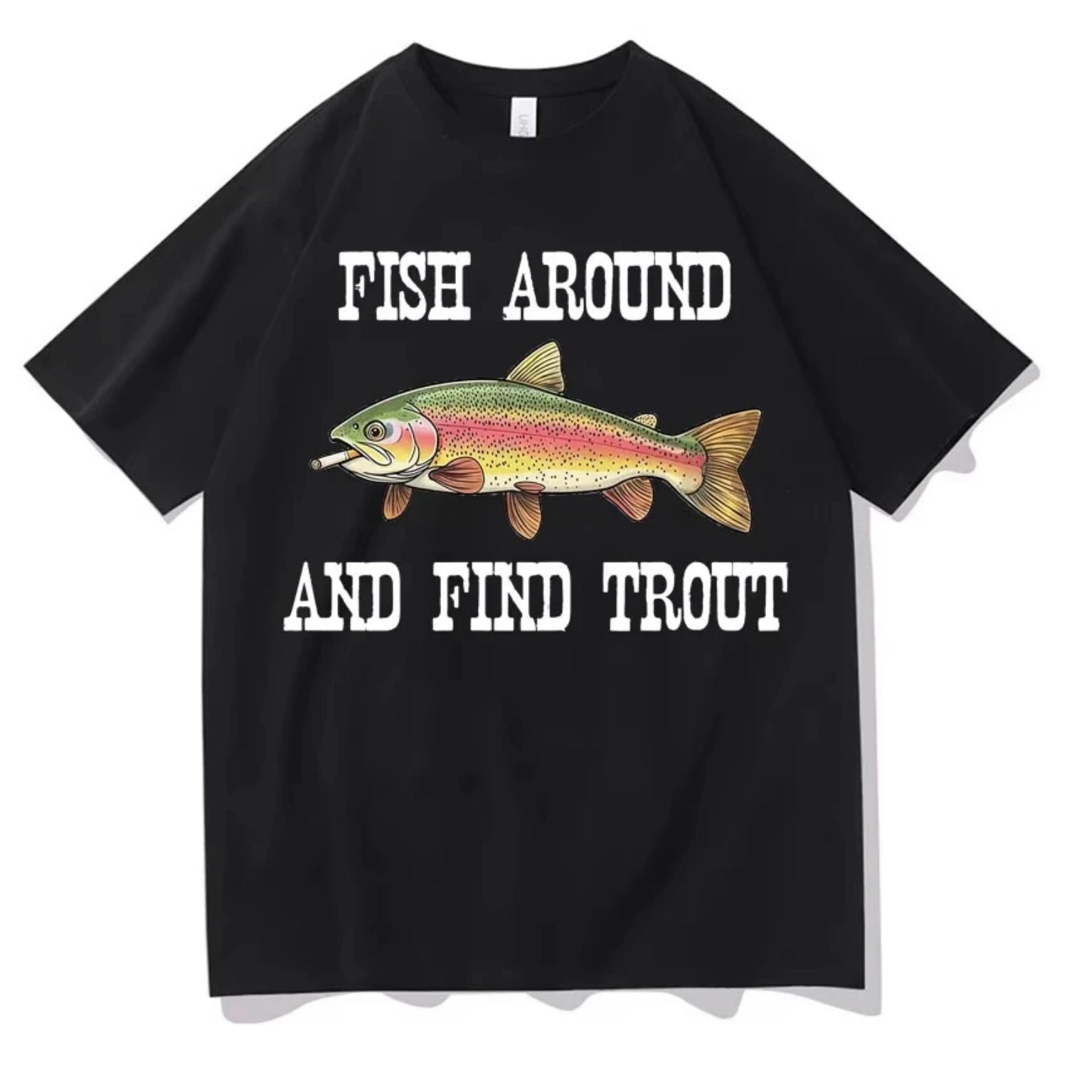 

Funny Fishing Lover T-shirts Men Women Summer Pure Cotton Tshrit Oversized Hip Hop Casual T Shirts High Quality Daily Streetwear S чёрный