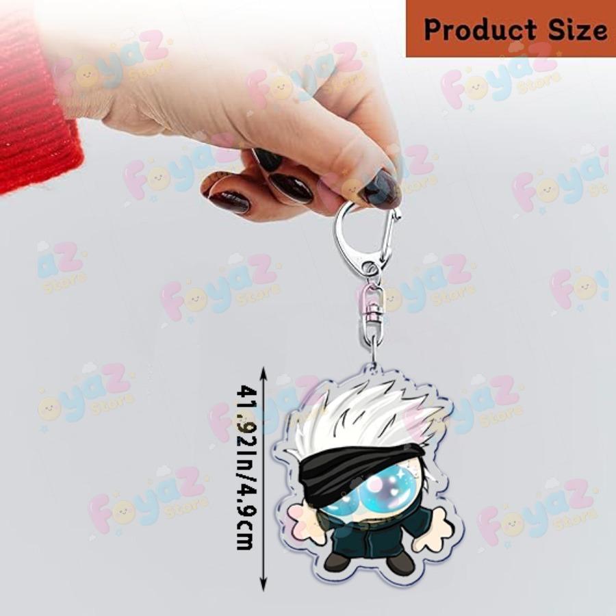Cute Anime Chibi Keychain Accessories Bag Charms Manga Ryomen Cartoon Sukuna Keyrings Jewelry Fans Freinds Gift