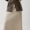 ELLE French Vintage Two-Piece Straight Midi Skirt Stylish A-Line Casual Long Skirt Women skirts ER53065