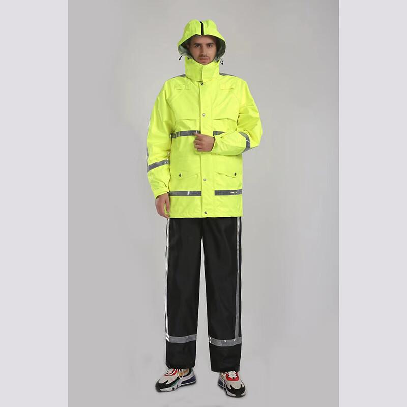 Stinger Outdoor Reflective Patrol Rain Suit Set M-XXXXL