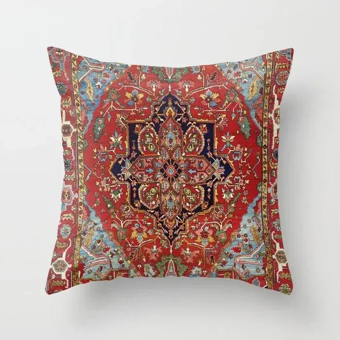 Persian Turkish Carpet Pattern Pillowcase Persian Cushion Case Home Decorative Lumbar Pillow Cover Sofa Car Cushion Cover Decor