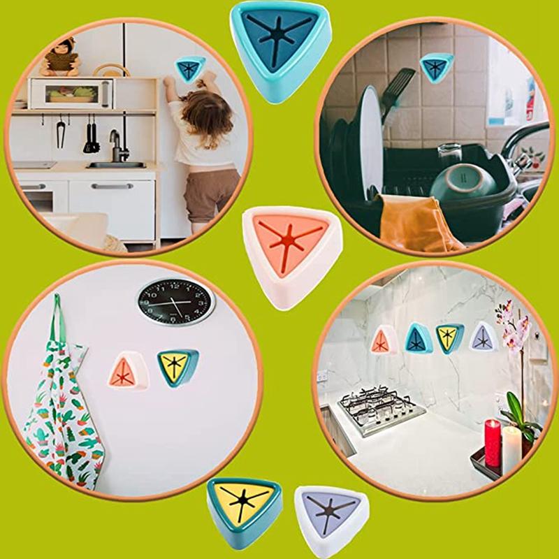 1/4Pcs Creative Towel Rack Free Punching Storage Rack Kitchen Rag Hook Hand Plug Dish Towel Rack