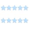 10Pcs 6.5CM Colorful Plush Star Appliques For Handmade Bag Garment Shoe Decoration Hair Accessories and Sewing Craft