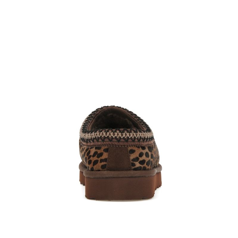 UGG  Tasman Caspian Slipper Burnt Cedar Cheetah Women Sneakers Brown 1158350-BCDR