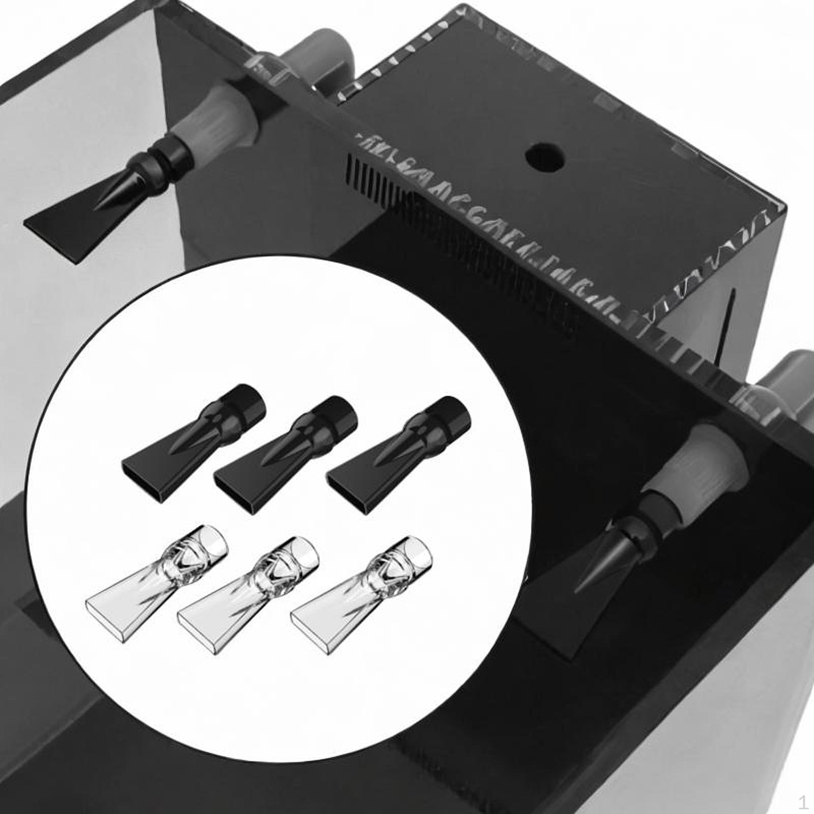 

Aquarium Duckbill Nozzle, Easy to Use,Compact,Water Outlet Return Pipe Plumbing Fitting for Fish Clear Black 6pcs