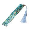 New Creative Sparkling Crystal Rectangular Bookmark Handmade DIY Transparent Acrylic Macrame Bookmark Colorful and Beautiful