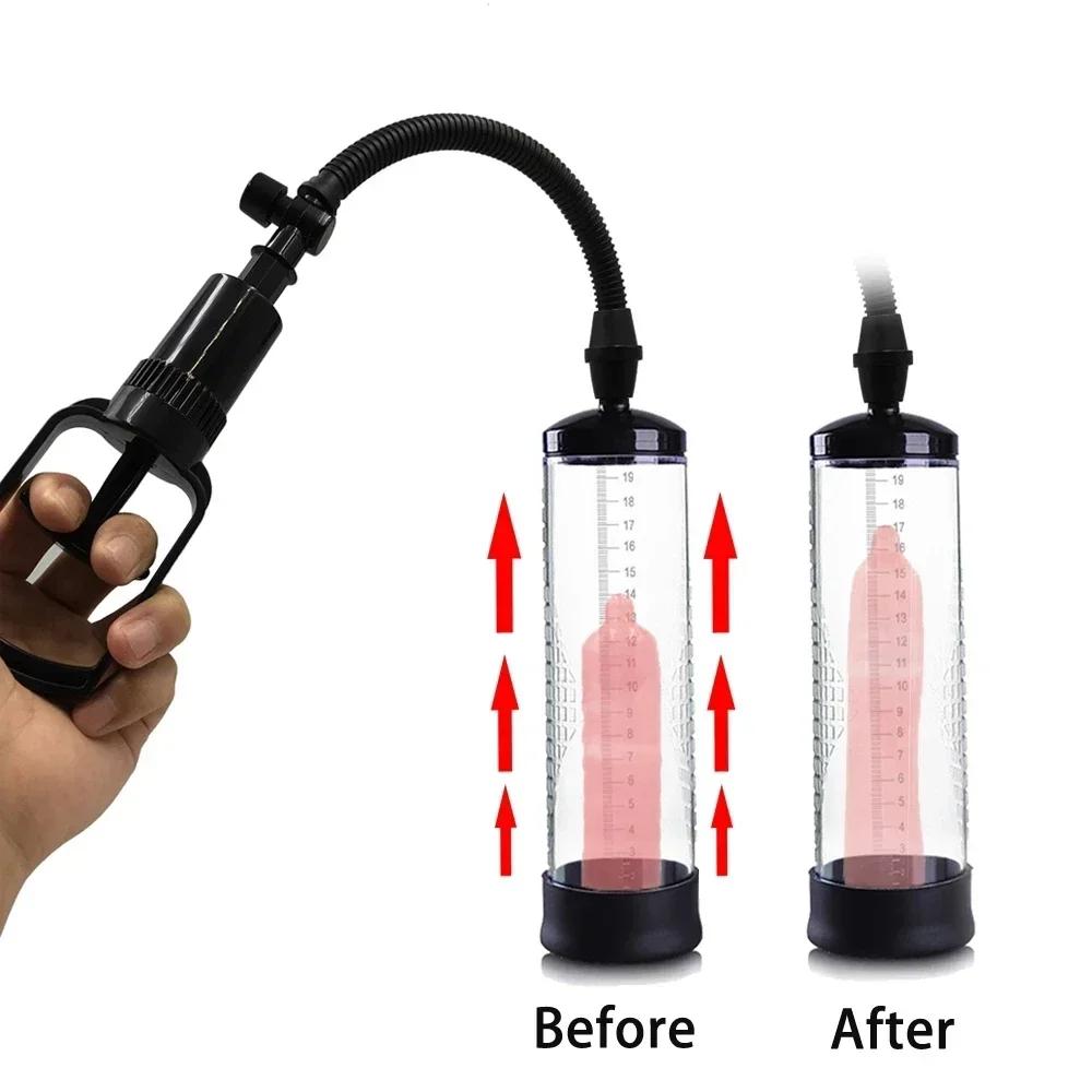 Manyjoy Male Penis Pump Vacuum Electric Increase Penis Delayed Ejaculation Stimulation Penis Male Masturbation Couple Sex Toys