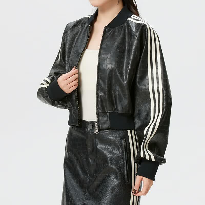 Adidas Women's Sportswear Leather Jacket
