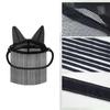 Strong Dark Fly Cover For Equines Offering Breathable Openwork Structure And Gentle Inner Lining