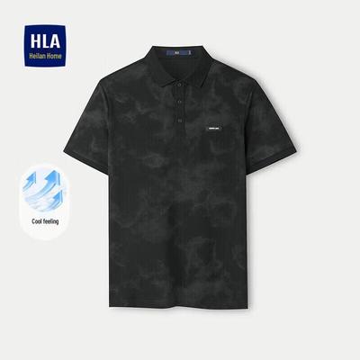 HLA Stilvolles Cool-Touch Kurzarm-Polohemd für Herren
