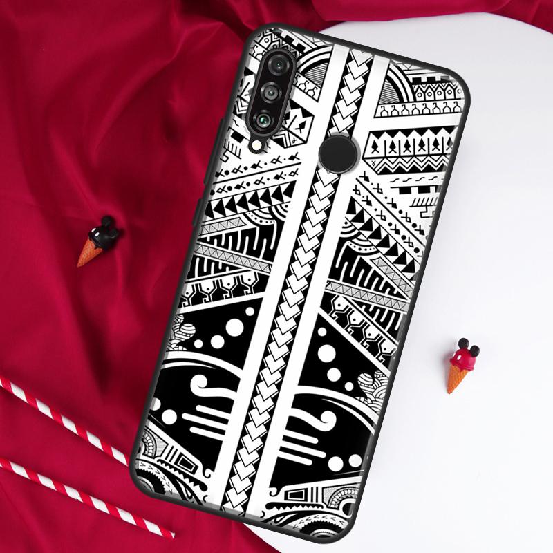 Maori Polynesian Samoan Tribal For Huawei Nova 12i 11i 8i 12s 9 10 SE Y90 Y60 Y70 Y72 Y61 Y91 P20 P40 P30 Lite P60 Pro Case