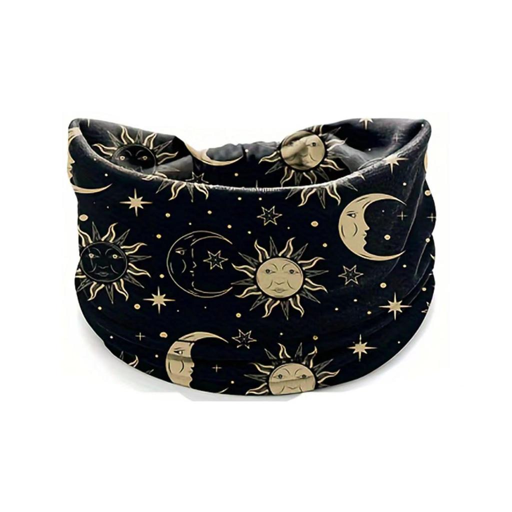 Women's Bohemian Cashew Yoga Headband - Sweat-Absorbing, Elastic Cotton Hair Accessory