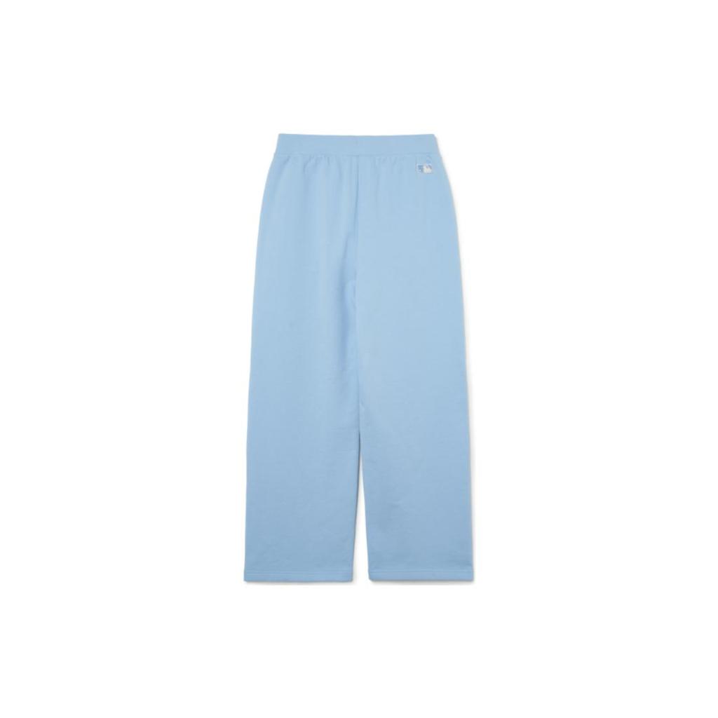 New MLB Base Logo Pants Women's Cream Blue 3FPTV0231-07BLL