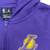 Jordan x NBA Sweatshirt Los Angeles Lakers, Fashion Minimalist Style Thermal Fleece Lined Hooded All over Purple Kids' 3Y2B7FELQ-LAK