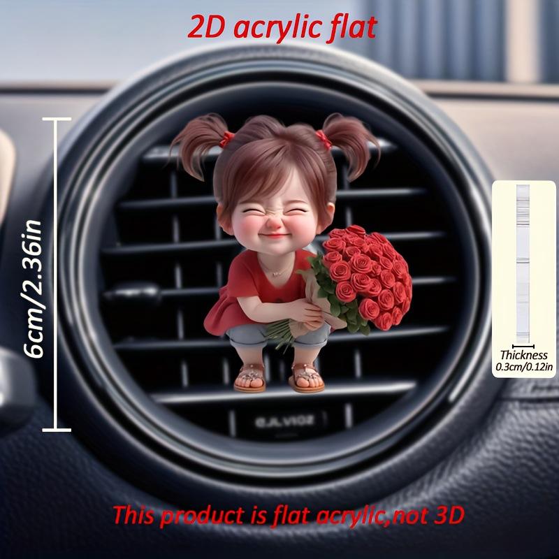 Car Outlet Vent Perfume Clips 2D Air Freshener Diffuser Conditioning Aromatherapy Perfume Clip Car Interior Decoration
