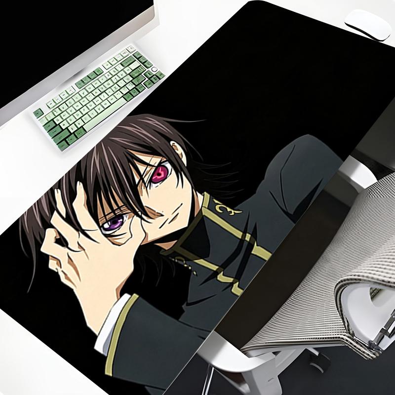 Kawaii Mouse Pad Xxl Gaming Desk Mat Pc Computer Game Accessories Nonslip Cool Keyboard Pad Code Geass Anime Extended Mousepads