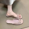 Gentle bow with cool slippers women's summer wear open toes with skirts temperament sandals