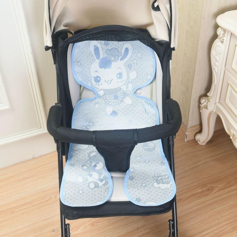 1 Stück Babykinderwagen Kühlmatte Eis Seide Liegepolster Kissen Baby Hochstuhl Kühlmatte Sommer Sicherheitssitz Schlafmatte