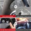 Car Steering Wheel Cover Hand-Stitched Soft Black Genuine Leather Suede For BMW F20 F21 F22 F23 F30 F31 F34 F32 F33 F36